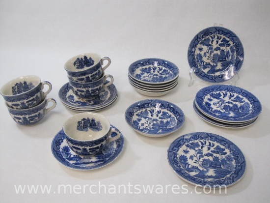Blue Willow, made in Japan, Dinnerware, Tea Cups, Dinner Plates, Lunch Plates and more