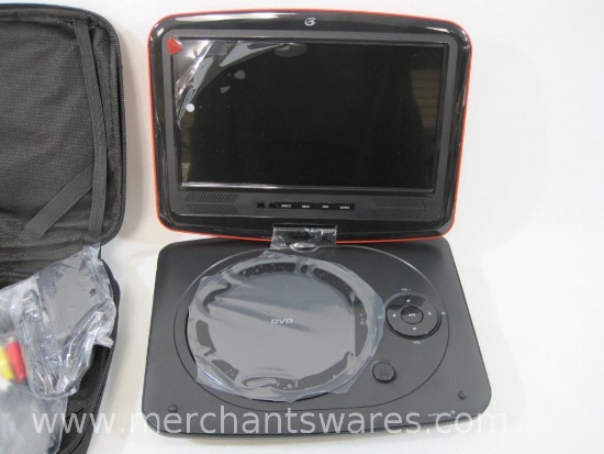 GPX 9" Portable DVD Player with Carry Case and Adapters, Mod: PD951R, New in Box