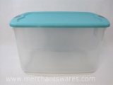 Sterilite 66 Quart Clear Storage Container with Latch Lid