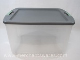 Sterilite 66 Quart Clear Storage Container with Latch Lid