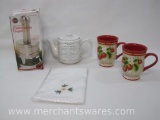 Kitchen Items includes Norpro Stainless Steel Chopper, Russ Berrie Irish Blessing Teapot and more