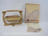 Crosbie Crafts The Vorda Basket, Ash Wood Folding Basket, Hand Made Co. Clare Ireland
