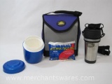 California Innovations Lunch Cooler Bag Set with Travel Cup and Thermos Bowl, New