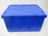 Large Flip Top Storage Container, Blue