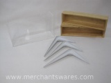 Two A Step Beyond Stackable wood bins with Acrylic Wall Mount Magazine/Brochure Holder and more