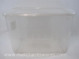 Visuals Clear 78 Quart Storage Tote with Lid