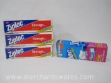 Four Sealed Boxes of Ziploc Storage 1 Gallon Storage Bags