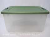 Sterilite 65 Quart Clear Storage Container with Latch Lid