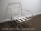 White Metal Arm Chair, No Cushions, Seat or Back