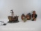Pirate Theme Decorative Items includes Working Lemax Animated Pirate Ship, Needs Cosmetic Repair,