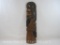 Hand Carved Wood Two Face Wall Art, approx 26.5 inches Tall