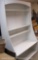 White Shelf Unit with Adjustable Shelves, approx 47.5