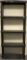 Black Plastic 5 Shelf Unit, 31