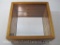 Wood Display Case with Mirror Back/Bottom, Approx 12.5 x 12.5 Inches, 4.5 inches Deep