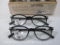 Icon Eyewear Reading Glasses, 1.25 Diopter, Black Frames