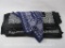 Twenty Five Bandannas, 100% Cotton, 24 Black, 1 Purple