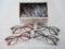 MSD Eyewear and Icon Reading Glasses, 1.50 Diopter, Blue and Pink Marble Frames
