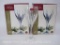 Two Sets of Four, Cristal D'Arques Enchante Wine Glasses, 10.75 Oz Hand Blown Crystal