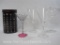 Lolita, My Tiara, Martini Glass with 3 Clear Acrylic Large Cocktail Glasses