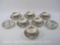 Johnson Bros England Indian Tree China, 6 Tea Cups, 8 Tea Cup Saucers