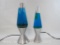 Two Lava Lamps, No Light Bulbs, AS IS Condition