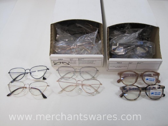 Assortment of Planet Earth Eyewear Blue Light Blocking Glasses, Tortoise Shell, Plastic and Metal