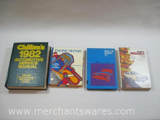 Four Automotive Repair and Service Manuals, 3 Chilton's with Barkhouse Engine Repair