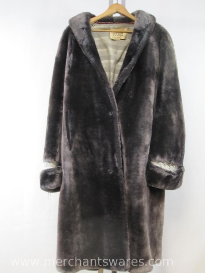 Furs by Karol Full Length Sheared Beaver Coat, See Photos for Condition