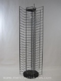 Rotating Metal Wire Display Rack, Holds VHS Tapes, DVD's, Books Etc.