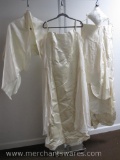 Van Lear Bridals Bustle Gown Ivory Wedding Gown, 100% Silk with 100% Acetate Lining