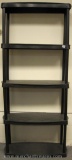 Black Plastic 5 Shelf Unit, 31