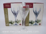 Two Sets of Four, Cristal D'Arques Enchante Wine Glasses, 10.75 Oz Hand Blown Crystal