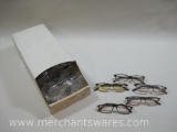 Icon Eyewear Reading Glasses, Assorted Diopter, White Tortoise with Pink Radiant Frames