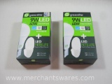 Two 4 Packs Greenlite 9W LED Bulbs, 60 W Equivalent, Each with LED Nitelite