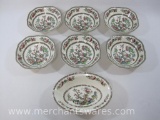 Johnson Bros England Indian Tree China, six 7 1/8