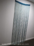Blue Green Multi Full Length String Curtain, 40 inches Wide