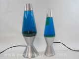 Two Lava Lamps, No Light Bulbs, AS IS Condition
