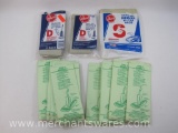 Assortment of Vacuum Bags, Type C, Hoover Type D and Type S