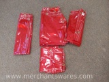 Four Steiner Red Tinted Transparent Welding Screens, 4 x 6 feet, Part #33846