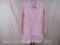 Denim and Company Medium Pink Stripe Button Up Collared Shirt 9oz