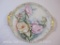 Vintage French Ceramic Rose Platter/Tray, CFH GDM France, 15 oz
