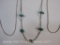 Three Sterling Silver Necklaces including turquoise stones and more, 11.2 g total weight