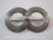 Sterling Silver Double Ring Pin, 6.0 g