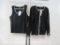 Grace Elements Black with Powder Blue Trim Stretch Tank (Large) with Cardigan (XL), new with tags, 1