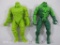 Two Swamp Thing Toys 5oz