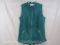 Quacker Factory Hunter Green Bling Zip Fleece Sweatshirt with Sequin Accent, 1 lb