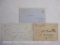 Stampless Covers from Thompson CT. 1852, Boston Mas, New Bedford Ms.