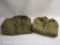 Two Vintage Wool Military Shirts, one marked 14/32, see pictures for condition AS IS