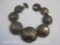 WWII Era Australian Silver Coin Sweetheart Bracelet, 34.1 g total weight