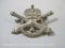 WWII Era Belgium Royal Artillery Officer Beret Badge